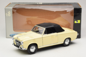 Peugeot 403 Cabriolet Beige Welly 1:18 12551HW Metal — billede 6 af 6