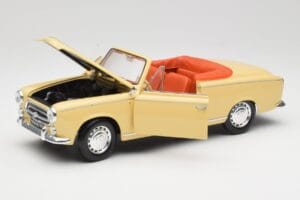 Peugeot 403 Cabriolet Sandgul Solido 1:18 8165 Metal — billede 2 af 8