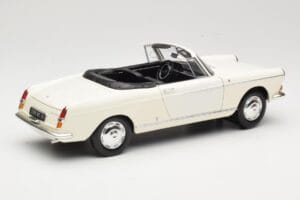 Peugeot 404 Cabriolet Hvid Norev 1:18 184746 Metal — billede 3 af 8