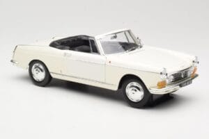 Peugeot 404 Cabriolet Hvid Norev 1:18 184746 Metal — billede 6 af 8