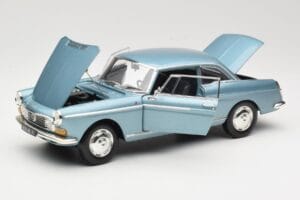 Peugeot 404 Coupe Blå Norev 1:18 184745 Metal — billede 2 af 8