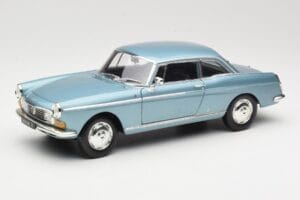 Peugeot 404 Coupe Blå Norev 1:18 184745 Metal