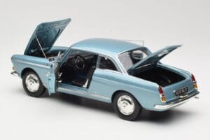 Peugeot 404 Coupe Blå Norev 1:18 184745 Metal — billede 5 af 8