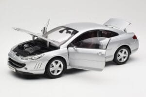 Peugeot 407 Coupe Sølv Norev 1:18 184747 Metal — billede 2 af 8