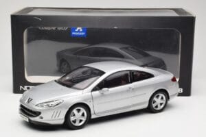 Peugeot 407 Coupe Sølv Norev 1:18 184747 Metal — billede 8 af 8