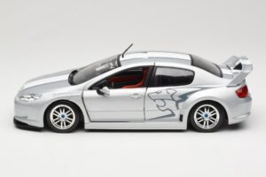 Peugeot 407 Racing Sølv Solido 1:18 90642 Metal — billede 4 af 8