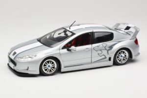 Peugeot 407 Racing Sølv Solido 1:18 90642 Metal
