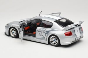 Peugeot 407 Racing Sølv Solido 1:18 90642 Metal — billede 5 af 8