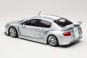 Peugeot 407 Racing Sølv Solido 1:18 90642 Metal — billede 7 af 8