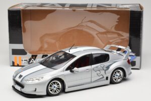 Peugeot 407 Racing Sølv Solido 1:18 90642 Metal — billede 8 af 8