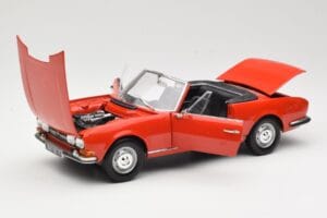 Peugeot 504 Cabriolet Rød Norev 1:18 184754 Metal — billede 2 af 8