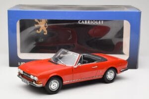 Peugeot 504 Cabriolet Rød Norev 1:18 184754 Metal — billede 8 af 8