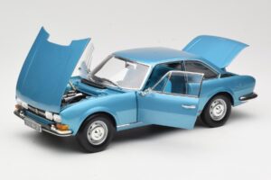 Peugeot 504 Coupe Blå Norev 1:18 184755 Metal — billede 2 af 8