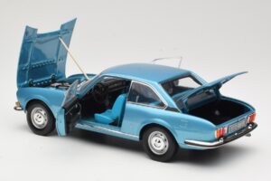 Peugeot 504 Coupe Blå Norev 1:18 184755 Metal — billede 5 af 8