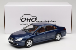 Peugeot 607 Phase II 3.0 V6 Blå Otto 1:18 OT485 Resin — billede 6 af 6