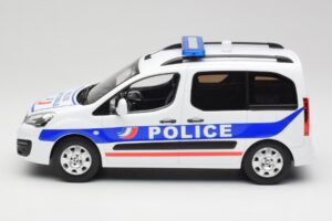 Peugeot Partner Police Blå Norev 1:18 184891 Metal — billede 3 af 6