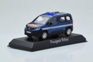 Peugeot Rifter Gendarmerie Otremer Blå Norev 1:43 479064 Metal — billede 2 af 4