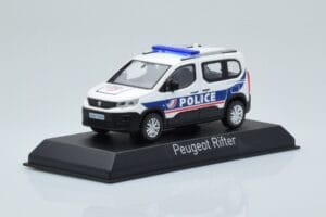 Peugeot Rifter Police Nationale Hvid Norev 1:43 479065 Metal — billede 2 af 4