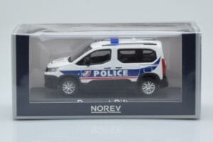 Peugeot Rifter Police Nationale Hvid Norev 1:43 479065 Metal — billede 4 af 4