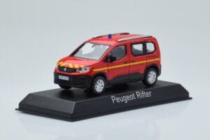 Peugeot Rifter Pompiers Rød Norev 1:43 479069 Metal — billede 2 af 4
