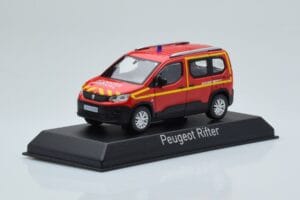 Peugeot Rifter Pompiers Secours Medical Rød Norev 1:43 479070 Metal — billede 2 af 4