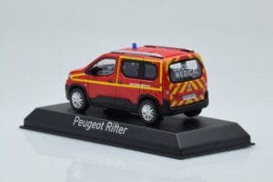 Peugeot Rifter Pompiers Secours Medical Rød Norev 1:43 479070 Metal — billede 3 af 4