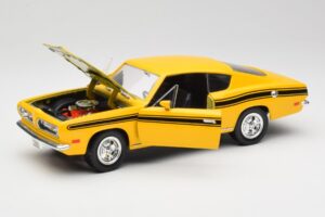 Plymouth Barracuda Gul Road Legends 1:18 92178 Metal — billede 2 af 8