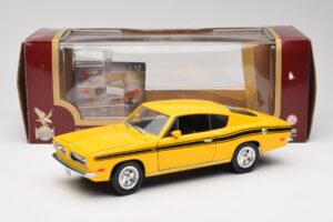 Plymouth Barracuda Gul Road Legends 1:18 92178 Metal — billede 8 af 8