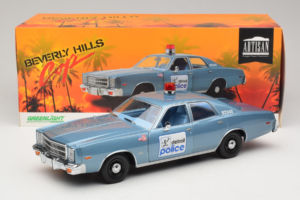 Plymouth Fury Beverly Hills PD Blå GreenLight 1:18 19069 Metal — billede 8 af 8