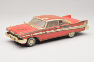 Plymouth Fury Rød Christine Snavset Version Auto World 1:18 AWSS119/06 Metal