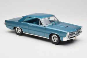 Pontiac GTO Hurst Edition Blå Maisto 1:18 531885 Metal — billede 6 af 8