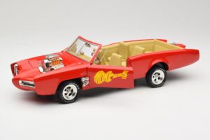 Pontiac GTO Monkeemobile Rød ERTL 1:18 33150 Metal — billede 2 af 8