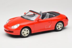 Porsche 911 996 Cabriolet Rød Mira 1:18 6930 Metal