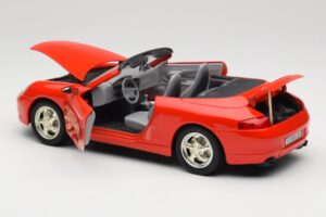 Porsche 911 996 Cabriolet Rød Mira 1:18 06930 Metal — billede 5 af 8