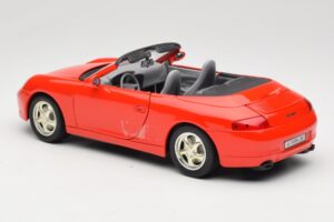 Porsche 911 996 Cabriolet Rød Mira 1:18 06930 Metal — billede 7 af 8