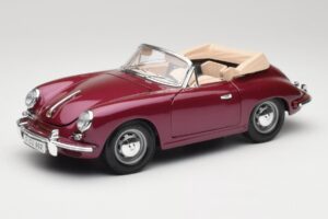 Porsche 356B Cabriolet Aubergine Bburago 1:18 3021-M4 Metal