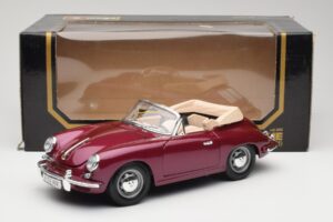 Porsche 356B Cabriolet Aubergine Bburago 1:18 3021-M4 Metal — billede 8 af 8
