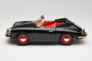 Porsche 356B Cabriolet Sort Bburago 1:18 3031D Metal — billede 4 af 8