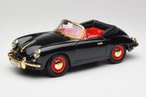 Porsche 356B Cabriolet Sort Bburago 1:18 3031D Metal