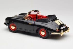 Porsche 356B Cabriolet Sort Bburago 1:18 3031D Metal — billede 7 af 8
