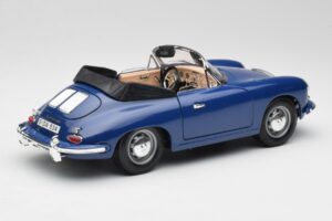 Porsche 356B Cabriolet Blå Bburago 1:18 3051 Metal — billede 3 af 8