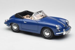 Porsche 356B Cabriolet Blå Bburago 1:18 3051 Metal — billede 6 af 8