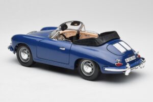 Porsche 356B Cabriolet Blå Bburago 1:18 3051 Metal — billede 7 af 8