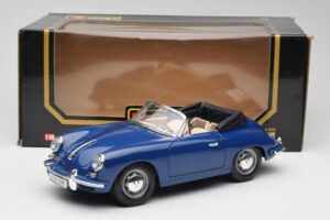 Porsche 356B Cabriolet Blå Bburago 1:18 3051 Metal — billede 8 af 8