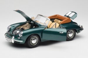 Porsche 356B Cabriolet Grøn Bburago 1:18 3051-M1 Metal — billede 2 af 8