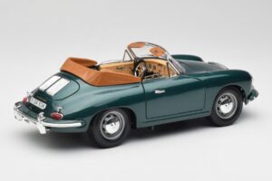 Porsche 356B Cabriolet Grøn Bburago 1:18 3051-M1 Metal — billede 3 af 8