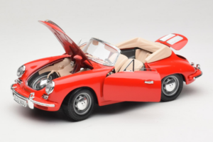 Porsche 356B Cabriolet Rød Tchibo 1:18 45703 Metal — billede 2 af 8