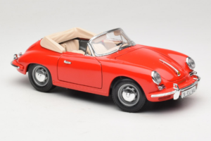 Porsche 356B Cabriolet Rød Tchibo 1:18 45703 Metal — billede 6 af 8