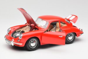Porsche 356B Rød Bburago 1:18 3021 Metal — billede 2 af 8