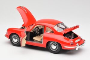 Porsche 356B Rød Bburago 1:18 3021 Metal — billede 5 af 8